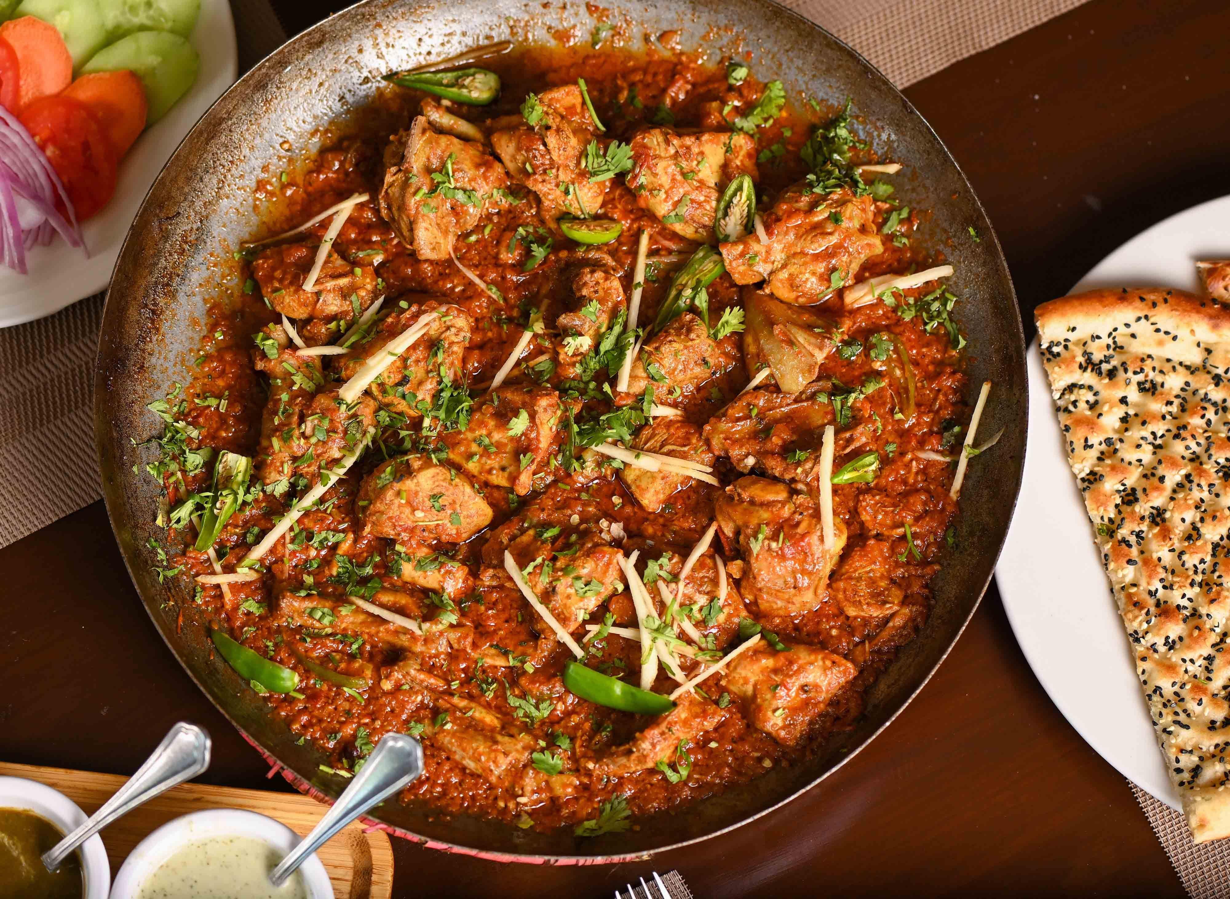 Chicken Karahi - rich tomato and ginger-based curry