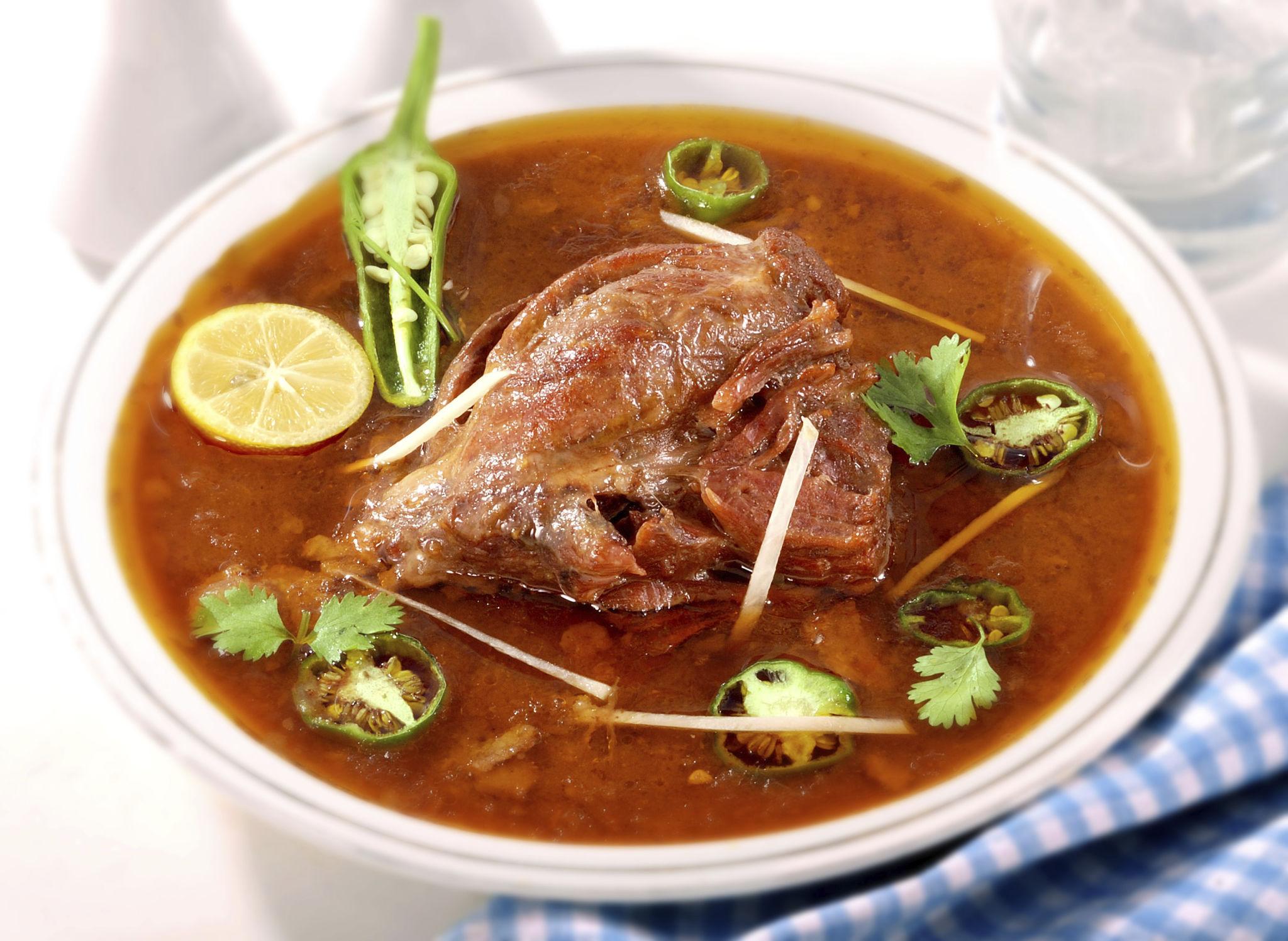 Beef Nihari - slow-braised overnight with whole spices